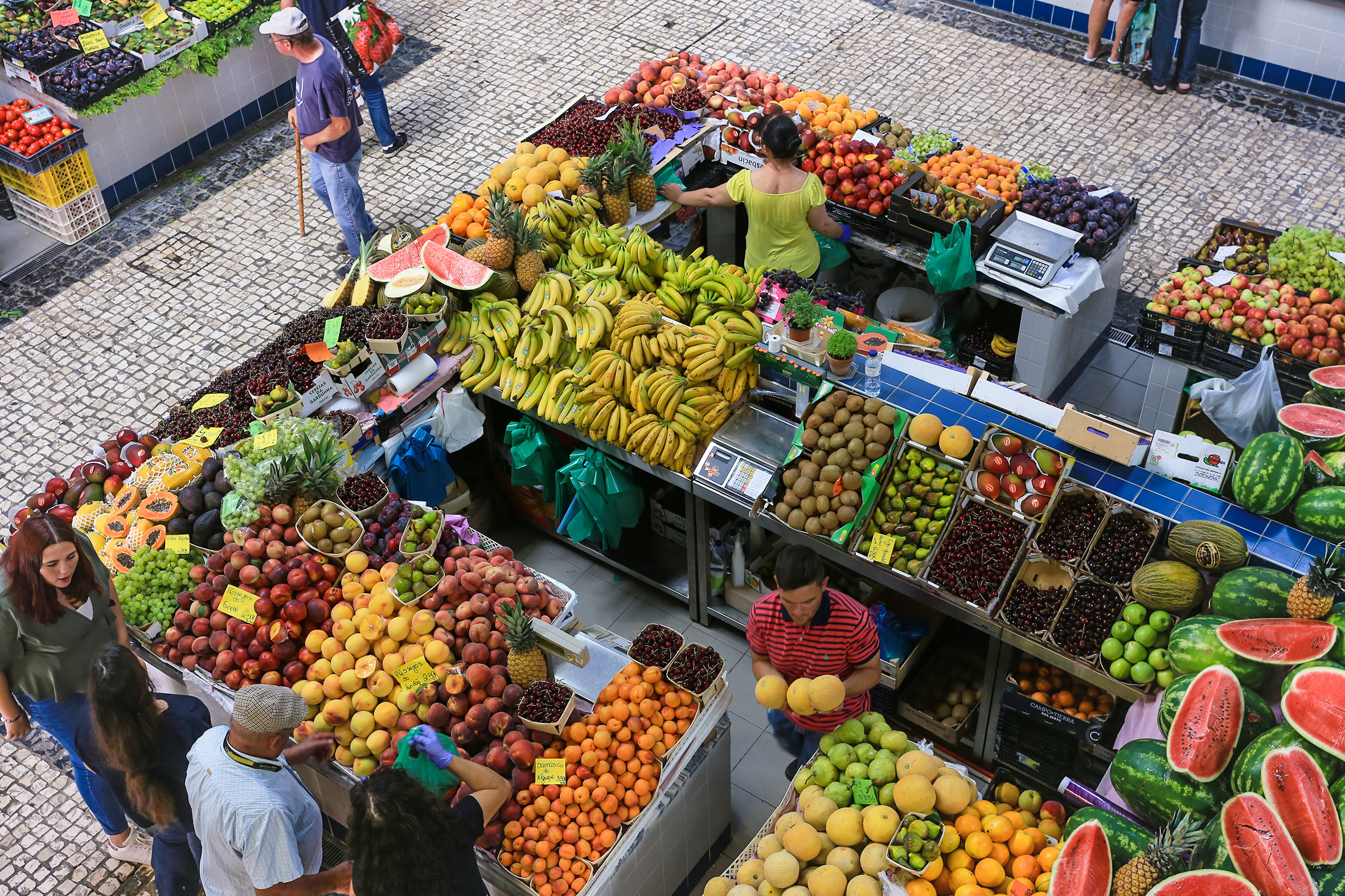Mercado do Livramento | Comércio tradicional. Vista do primeiro andar.
