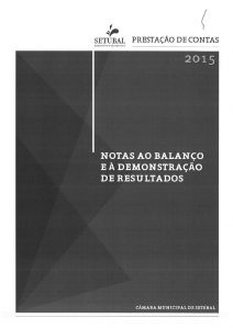 miniatura de 2015 – Prestação de contas – Notas ao balanço e a demonstração de resultados