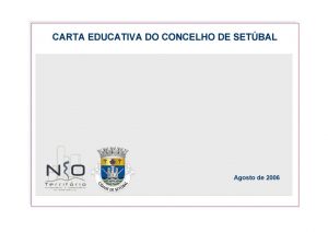 miniatura de Carta Educativa do Concelho de Setúbal