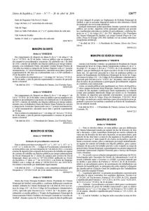 miniatura de Diário da República – Publicação do Projeto de Regulamento