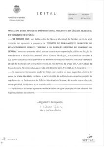 miniatura de Edital n.º 65 – Projeto de Regulamento Público Tarifado e de Duração Limitada