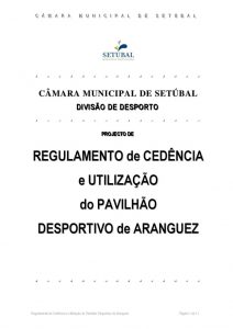 miniatura de Regulamento do Pavilhão de Aranguês