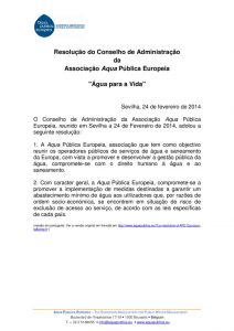 miniatura de Resolução – Água para a Vida