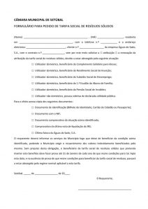 miniatura de Tarifa Social – Requerimento