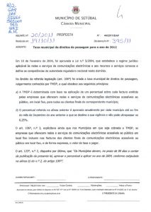 miniatura de Taxa Municipal de Direitos de Passagem para 2012