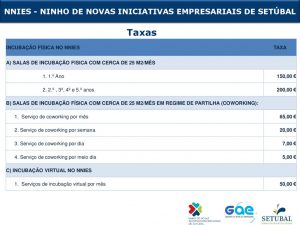 miniatura de Taxas NNIES – 2017