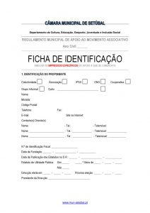 thumbnail of Candidatura a Apoios Municipais – Identificação