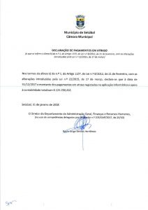 thumbnail of Declaração dos Pagamentos em Atraso – 31-12-2017
