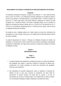 thumbnail of Regulamento de Acesso e Atribuição de Habitação Municipal