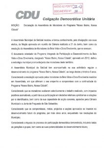 thumbnail of moção – declaração da assembleia de moradores do programa – nosso bairro nossa cidade – cdu – anexo 28