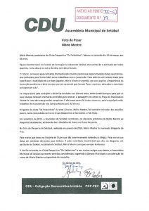 thumbnail of voto de pesar – cdu – mário mestre – anexo 19