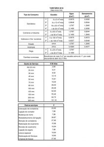thumbnail of Água e Saneamento – Tarifário 2018