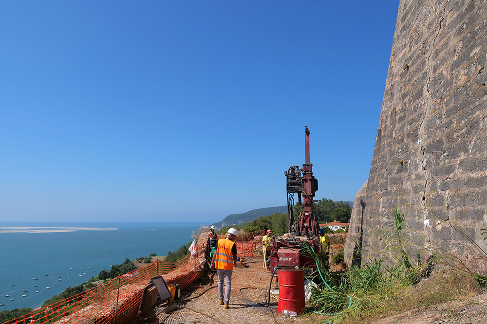 Forte de S. Filipe | Obras consolidação da encosta