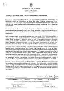 thumbnail of Saudação – Afonso e Dinis Costa – Clube Naval Setubalense – CDU