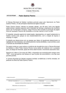 thumbnail of Voto de Pesar – Pedro Queiroz Pereira – CDU