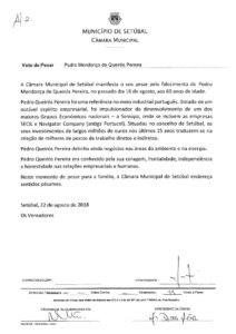 thumbnail of Voto de Pesar – Pedro Queiroz Pereira – PS