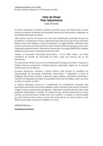 thumbnail of Voto de pesar João Vicente
