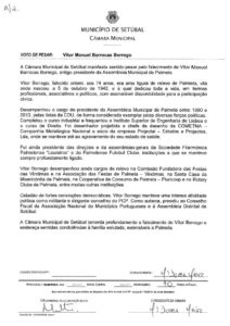thumbnail of voto pesar – vítor manuel barrocas borrego – cdu
