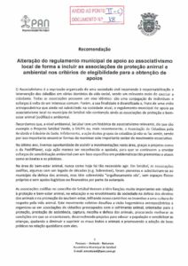 thumbnail of recomendação -alteração ao regulamento … – pan – anexo 18