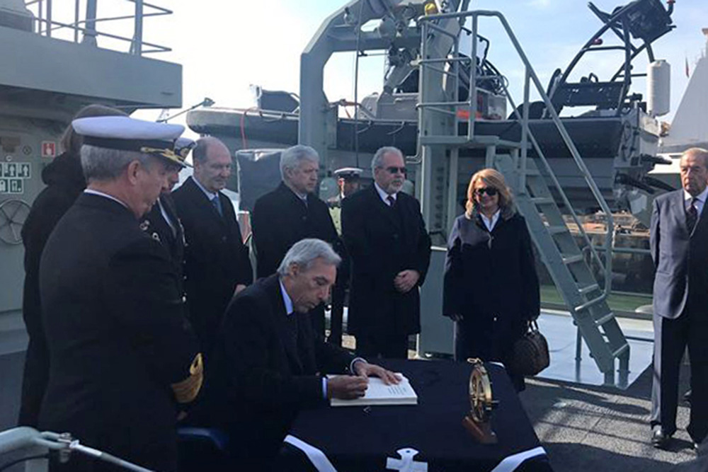 Inauguração do navio Setúbal da Marinha