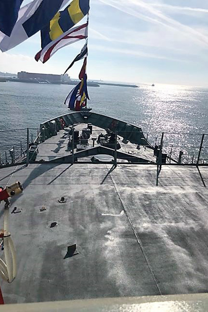 Inauguração do navio Setúbal da Marinha