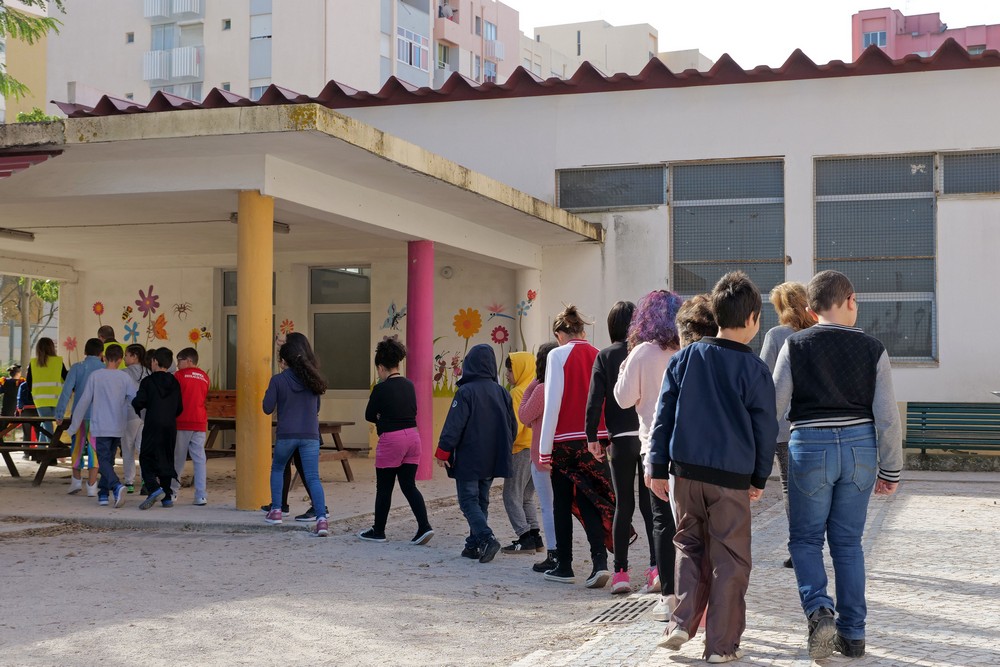Evacuação da Escola Básica de Santa Maria - Setúbal Resiliência +, Os Dias da Segurança