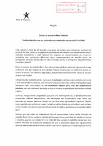 thumbnail of moção – contra a precariedade labroal …- be – anexo 19