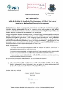 thumbnail of recomendação -saída de setúbal da secção de municípios com atividade taurina… – pan – anexo 16