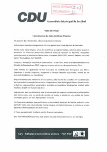 thumbnail of voto de pesar – joão vicente – cdu – anexo 14