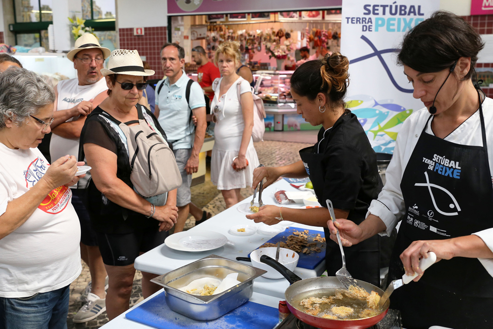 Festival da Sardinha - aula de culinária