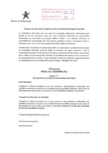 thumbnail of proposta alteração ao regimento am – art.º 17.º – anexo 21