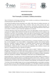 thumbnail of recomendação ‘pela prevenção e combate à violência doméstica’ – pan – anexo 17