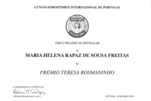 Prémio Teresa Rosmainho | Helena de Sousa Freitas