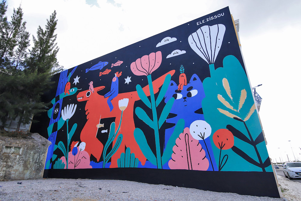 Mural Encontro pela Paz | Fontainhas