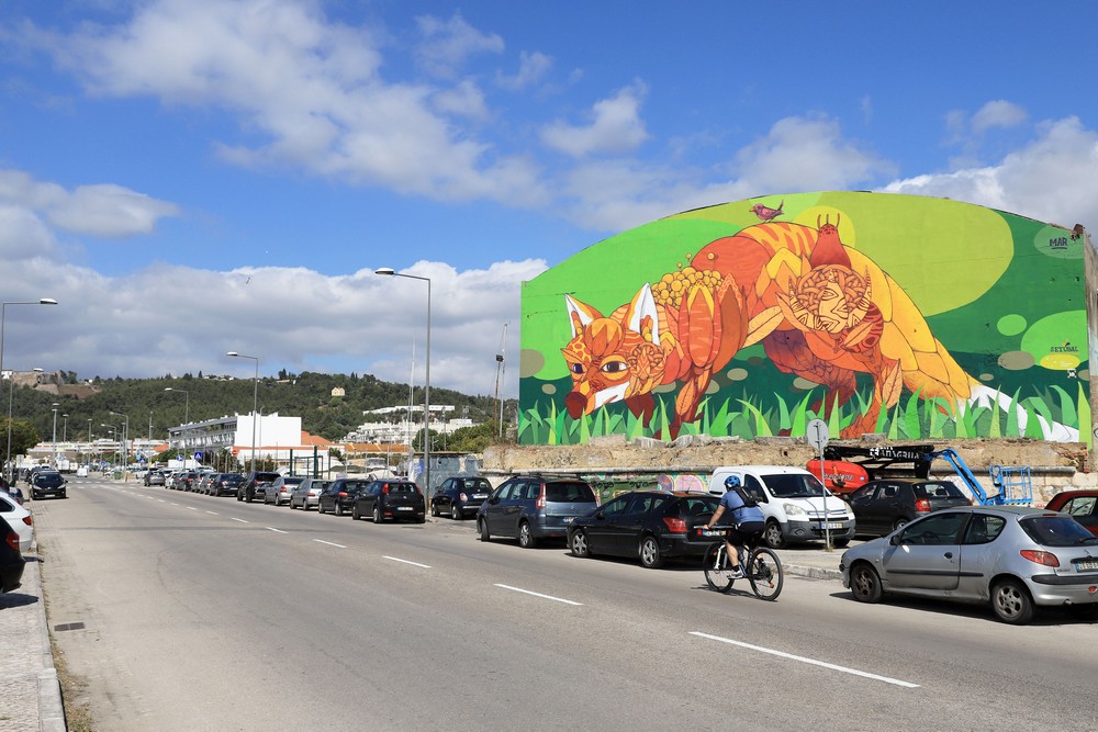 Mural 18 | Mural raposa de GonçaloMAR | Avenida Jaime Rebelo