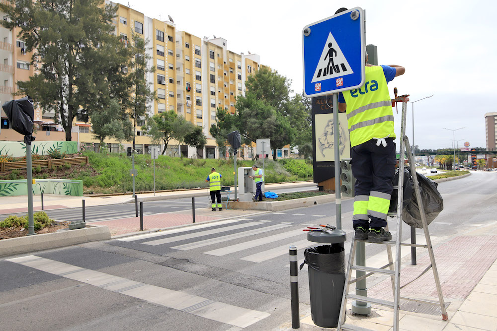 Avenida Álvaro Cunhal | novo semáforo pedonal
