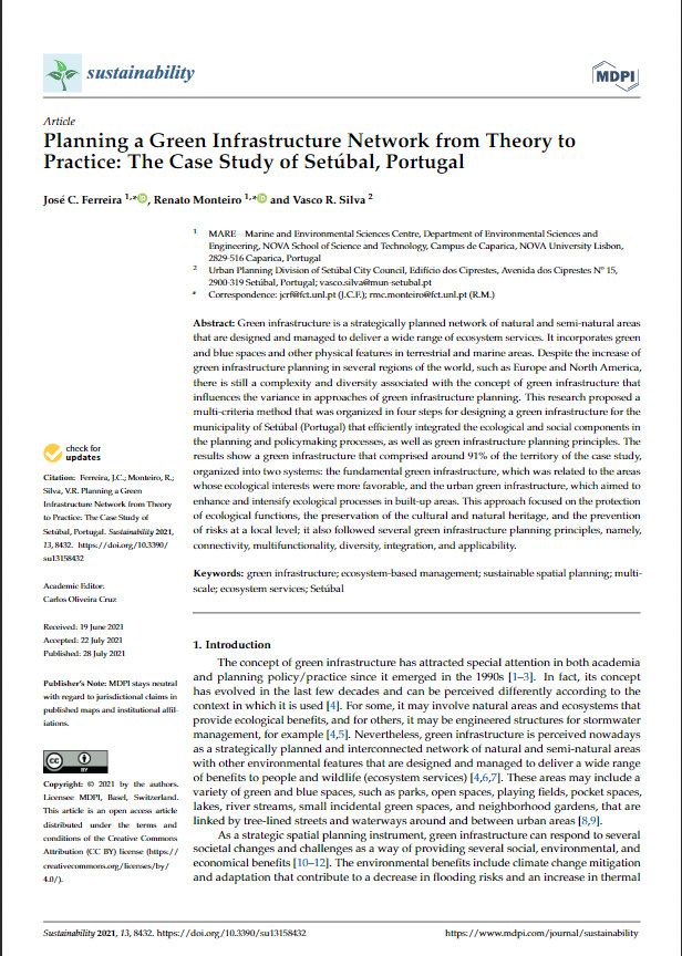 Planning a Green Infrastructure Network from Theory toPractice: The Case Study of Setúbal, Portugal