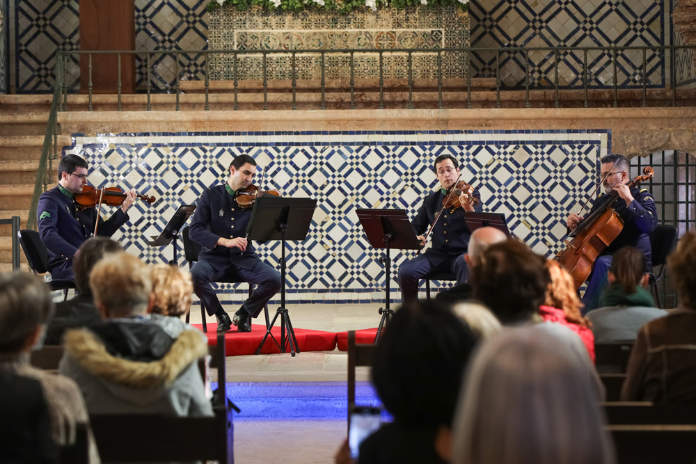 O Quarteto de Cordas da Banda Sinfónica da GNR atuou no dia 28 de novembro, na Igreja de Jesus, no âmbito do Festival de Música de Câmara das Forças Armadas e de Segurança
