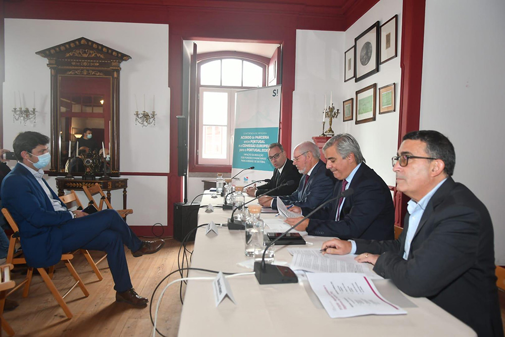 Conferência de imprensa de Palmela, Seixal, Setúbal e Sesimbra contra a redução de fundos comunitários para a Península de Setúbal