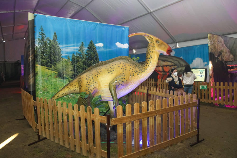 A exposição "O Mundo dos Dinossauros", patente entre 11 de dezembro e 9 de janeiro, no Largo José Afonso, integra o Setúbal Christmas Fest 2021