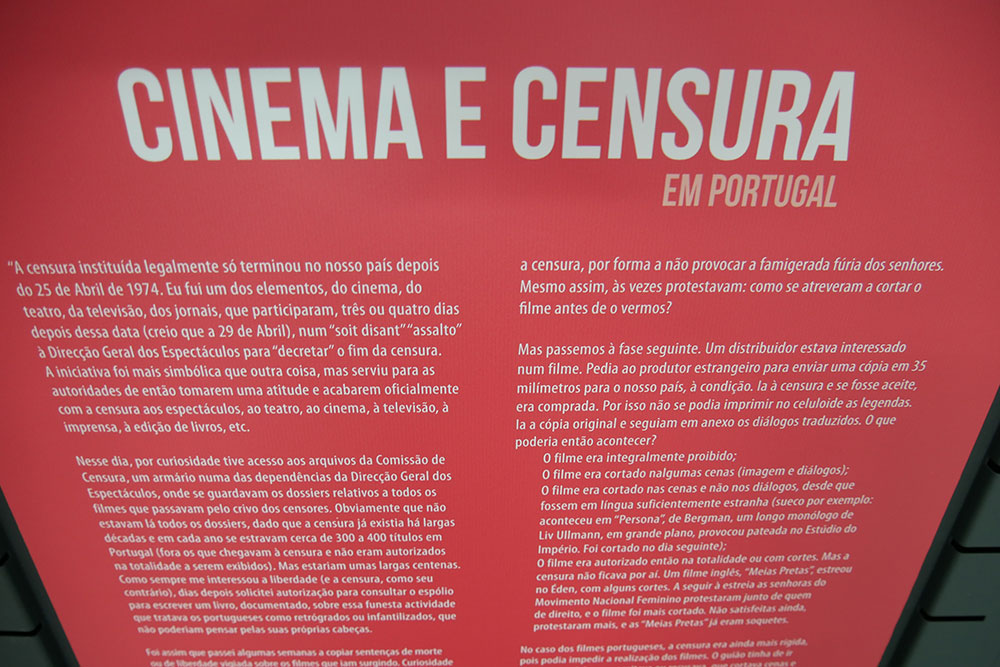Cinema e Censura em Portugal - exposição - Casa das Imagens Lauro António