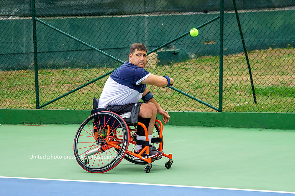 Carlos Leitão no IX Open Baía de Setúbal em ténis em cadeira de rodas