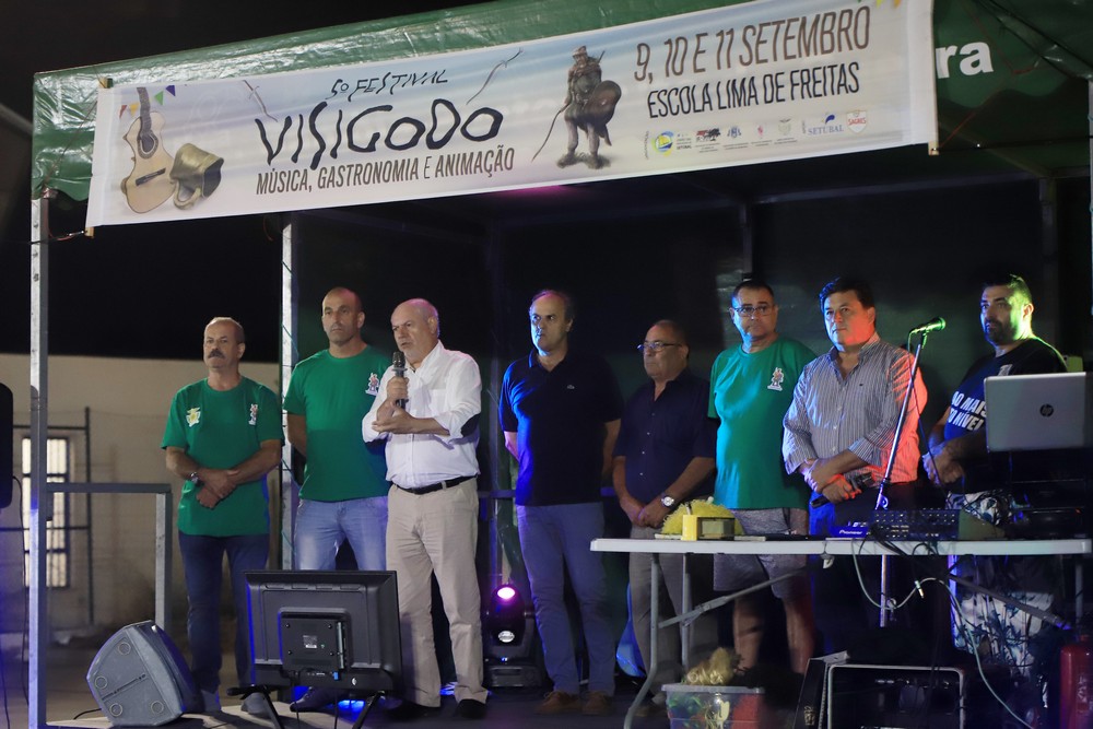 Presidente da Câmara, André Martins, discursa na abertura do Festival Visigodo 2022.