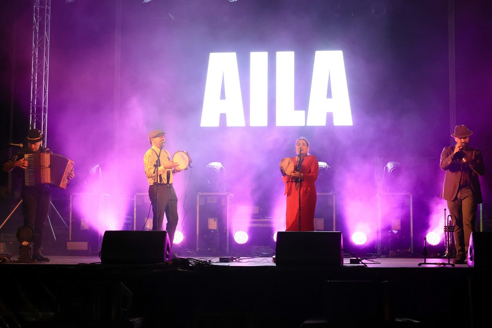 Concerto do quarteto espanhol Ailá, da Galiza, na Praça de Bocage, no âmbito da EXIB Música 2022.