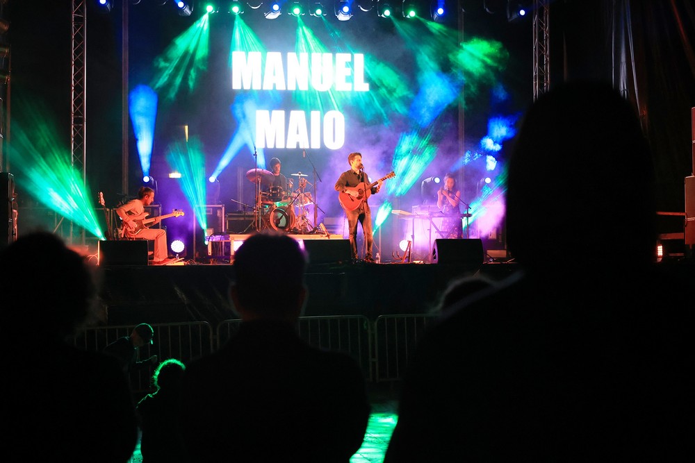 Concerto do português Manuel Maio, na Praça de Bocage, no âmbito da EXIB Música 2022.