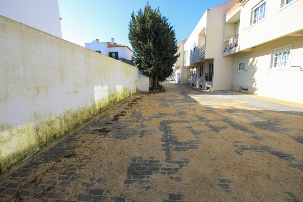 Infraestruturação de espaço baldio contíguo à Rua Luís Furtado (Vila Nogueira de Azeitão)