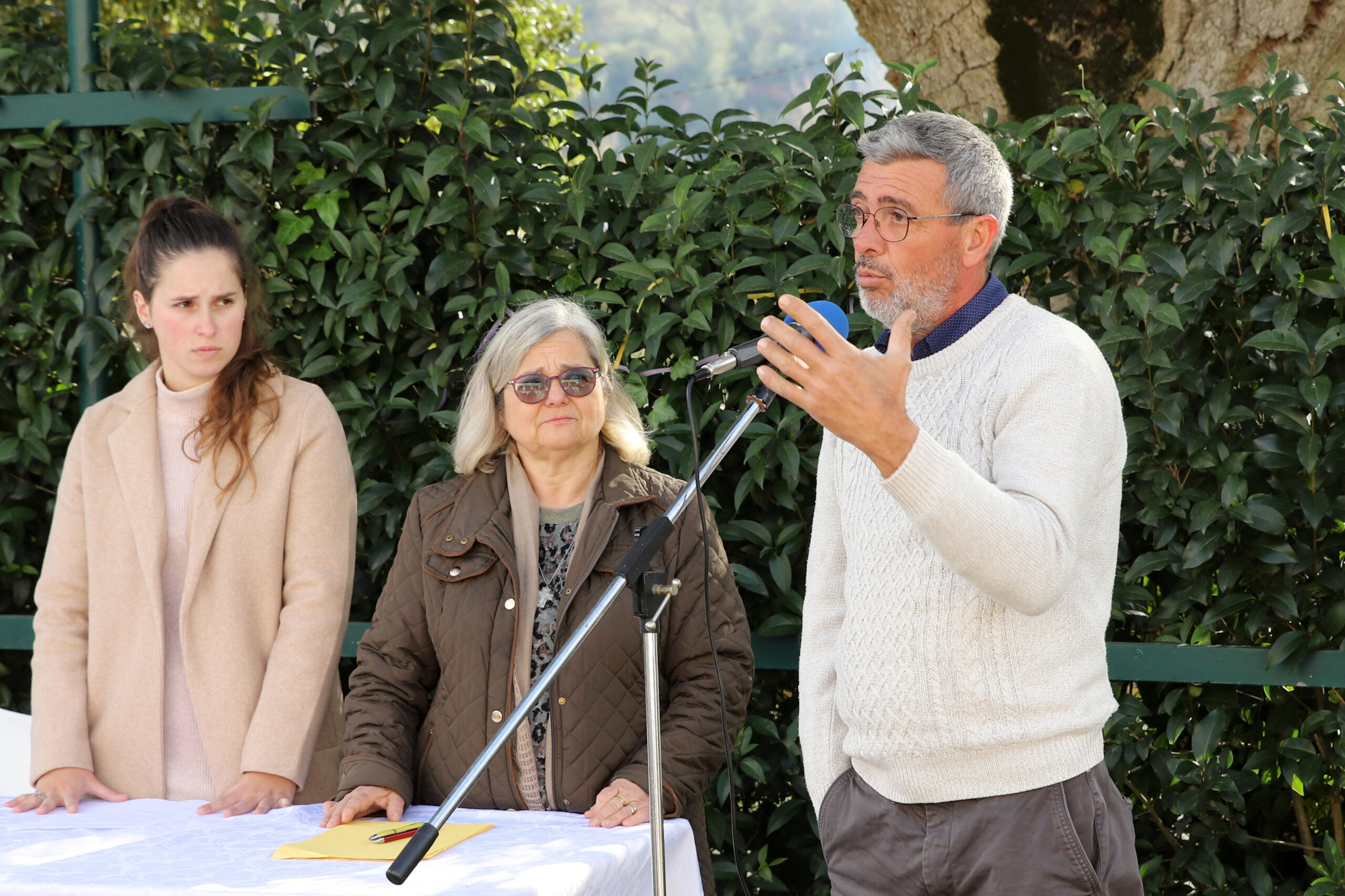 Carlos Alberto Portela na tomada de posse como presidente da direção da Associação de Moradores da Aldeia Grande, para o biénio 2023/2024.