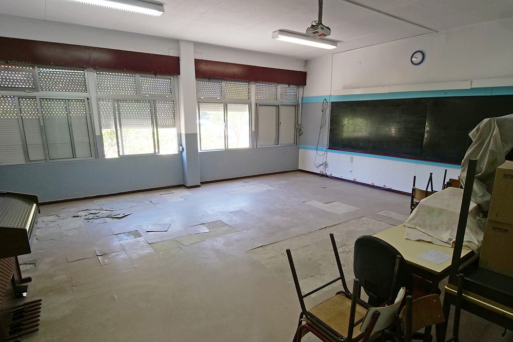 Visita a escolas com necessidade de intervenções urgentes - Escola 2,3 de Aranguez
