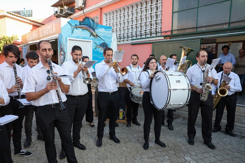 Festanima 2023 - Banda da Sociedade Musical Capricho Setubalense, tocou no cortejo de abertura entre o Mercado da Conceição e as Escarpas de Santos Nicolau
