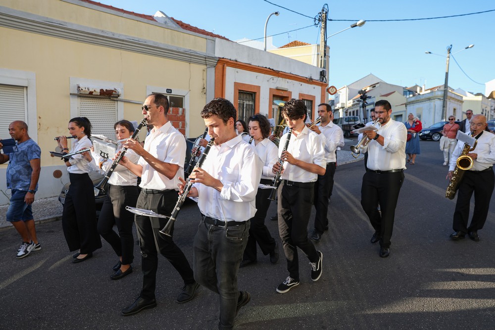 Festanima 2023 - Banda da Sociedade Musical Capricho Setubalense, tocou no cortejo de abertura entre o Mercado da Conceição e as Escarpas de Santos Nicolau